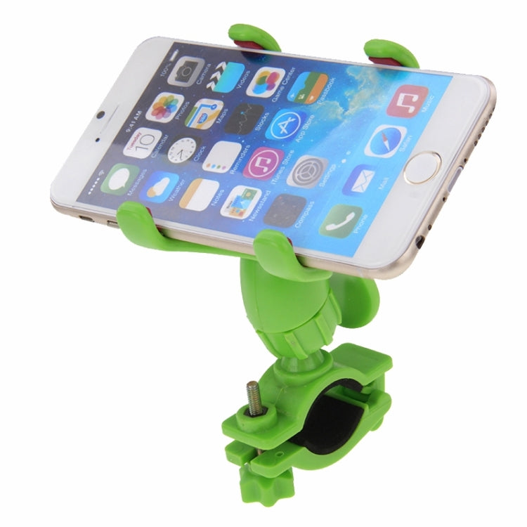 360 Degree Rotation Universal Mobile Phone Bicycle Clip Holder Cradle Stand, Clip Support Phone Width: up to 10cm
