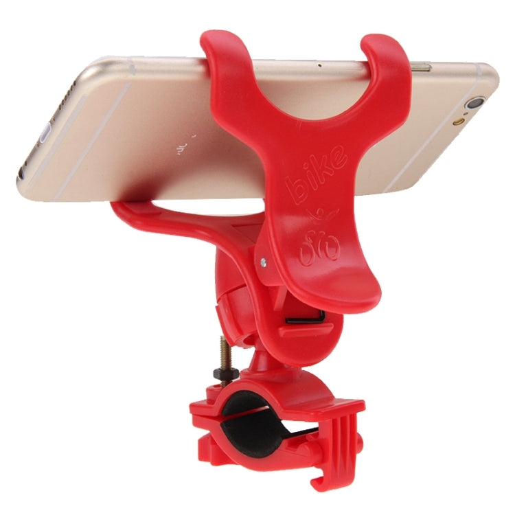 360 Degree Rotation Universal Mobile Phone Bicycle Clip Holder Cradle Stand, Clip Support Phone Width: up to 10cm