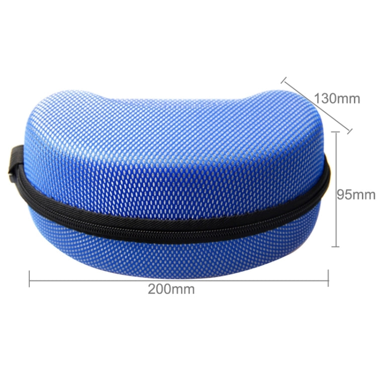 Shock-resistant Protective Case Zipper Box for Sunglasses / Glasses / Snowboard Goggles, Random Color Delivery