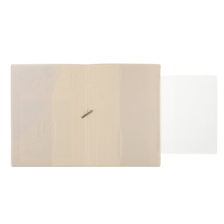 Camera Style PU Leather Travel Passport Case with Card Slots & Lanyard