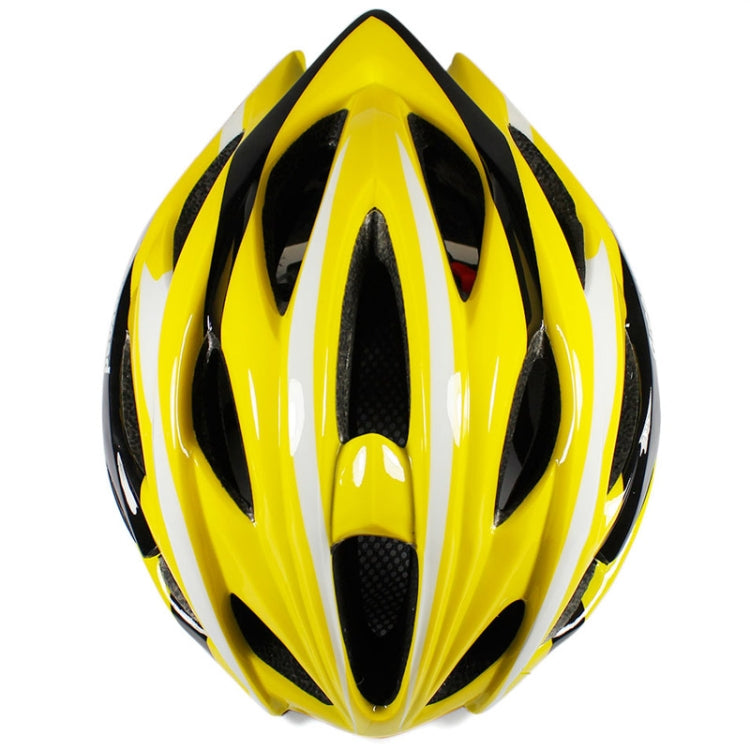 MTB / Greenroad Road Outdoor Bike Bicycle Cycling Helmet + Visor, LW-208 (Yellow + Black + White)