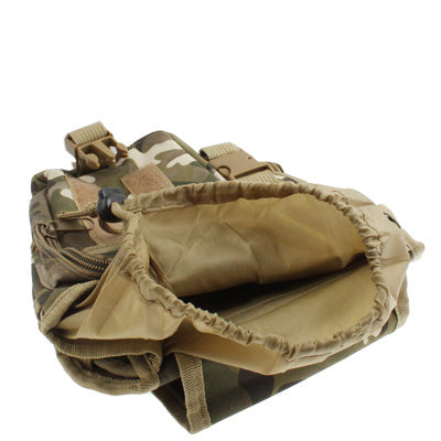 Multi-Layered Nylon Leg & Waist Pouch Carrier Bag with 2 Magazine Pouches for Outdoor Activity(Yellow)