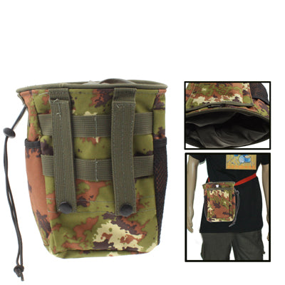Nylon Waterproof Molle Military Recycle Collection Small Pouch Carrying Bag with Drawstring