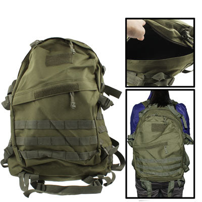 Canvas & PU Leather Outdoor Backpack Bag for Travel / Camp / Hike / Mountaineering