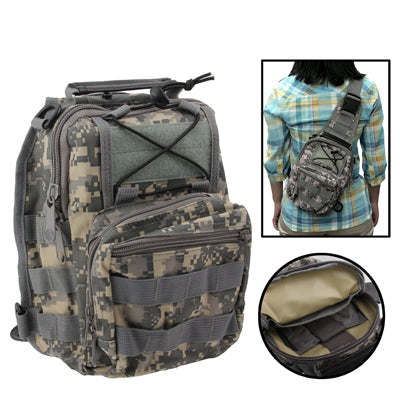Casual Hard-wearing High Quality Multi-pocket Camouflage Saddle Bag(Army Green)