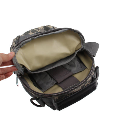 Casual Hard-wearing High Quality Multi-pocket Camouflage Saddle Bag(Army Green)