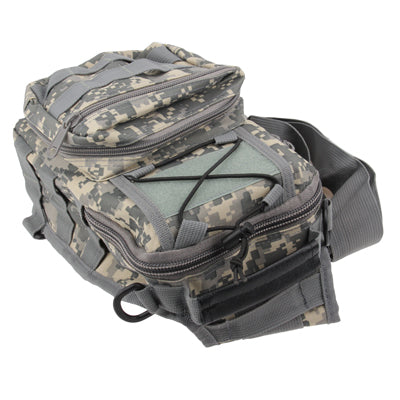 Casual Hard-wearing High Quality Multi-pocket Camouflage Saddle Bag(Army Green)
