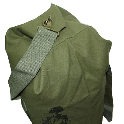 Super Large Dual-purpose Shoulders Bag Canvas Duffle Backpack for Outdoor / Travel / Camping(Army Green)