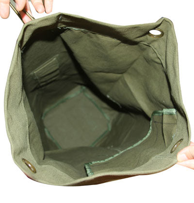 Super Large Dual-purpose Shoulders Bag Canvas Duffle Backpack for Outdoor / Travel / Camping(Army Green)