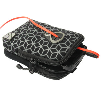 Multifunctional Double Layer Waist Bag Fanny Pack with Hook & String for Outdoor Use(Black)