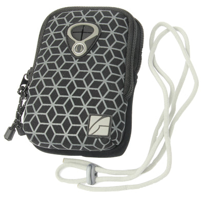 Multifunctional Double Layer Waist Bag Fanny Pack with Hook & String for Outdoor Use(Black)