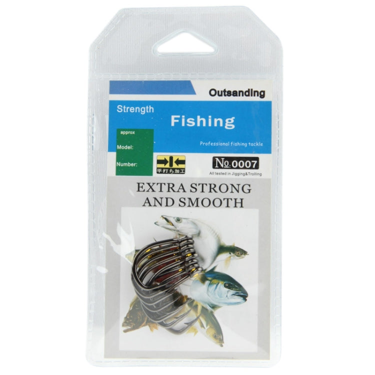 6#~9# Sea Fishing Iron Plate Hook without String  (8 pcs in one packing,the price is for 8 pcs)