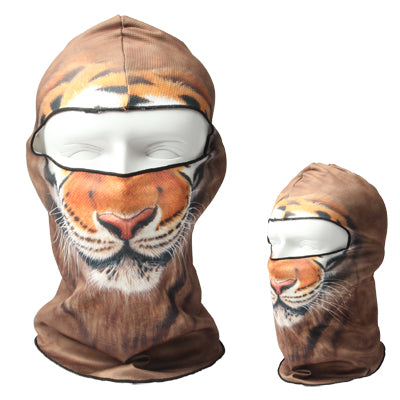 Tiger Style Multifunctional Outdoor Face Mask(Brown)