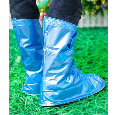 Blue Adjustable Rainproof Shoe Cover (Small)(Blue)
