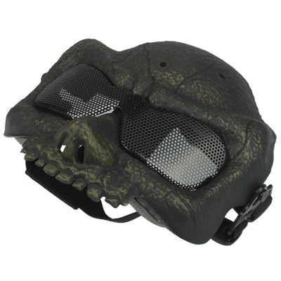 The New DC-05 Color Mixing Wire Patch Half Face Mask (Black and Green)