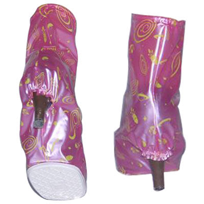 Pink Mood Rainproof High Heel Shoes Sleeve (Large)(Pink)