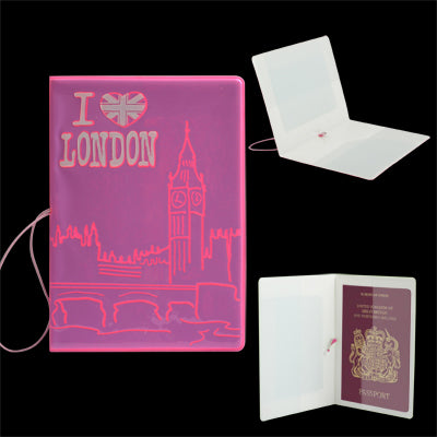 Fluorescent Passport Certificate Holder Case Cover Container