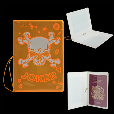 Skeleton Style Fluorescent Passport Certificate Holder Case Cover Container