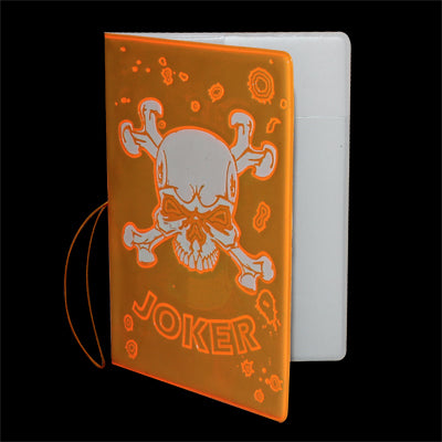 Skeleton Style Fluorescent Passport Certificate Holder Case Cover Container