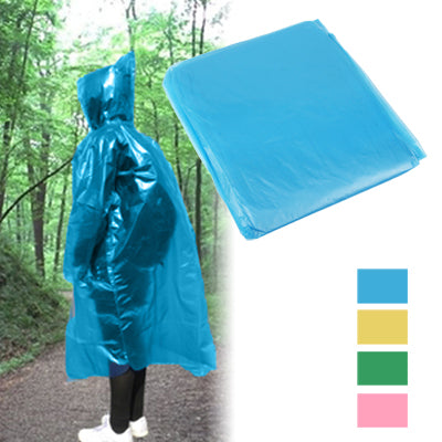 Disposable Pocket Emergency Thicken Raincoat (Random Color Delivery)