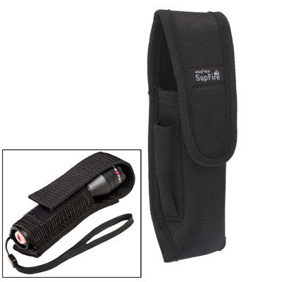 Convenient Nylon Holster for Flashlight Torch Climbing Stick(Black)