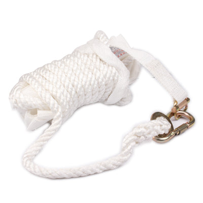 Emergency Heavy Safety Rope with Hooks for Climbing / Rescue(White)