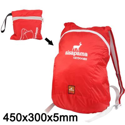 Waterproof Folding Backpack with Adjustable Band, Folding Size: 11x4x10cm