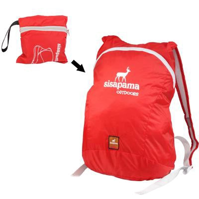 Waterproof Folding Backpack with Adjustable Band, Folding Size: 11x4x10cm