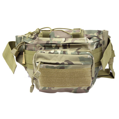 Casual Camouflage Patterned Waist Bag Fanny Pack with Adjustable Band & Zipper Pockets