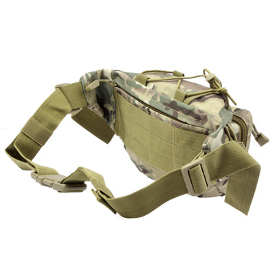 Casual Camouflage Patterned Waist Bag Fanny Pack with Adjustable Band & Zipper Pockets