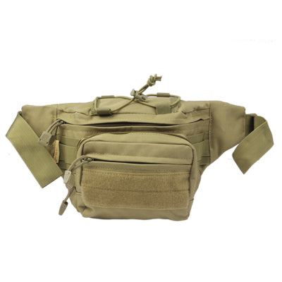 Casual Solid color Waist Bag Fanny Pack with Adjustable Band & Zipper Pockets