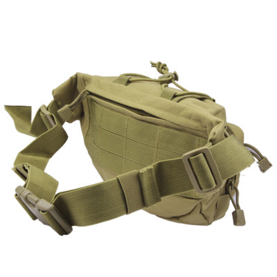 Casual Solid color Waist Bag Fanny Pack with Adjustable Band & Zipper Pockets