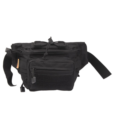 Casual Solid color Waist Bag Fanny Pack with Adjustable Band & Zipper Pockets