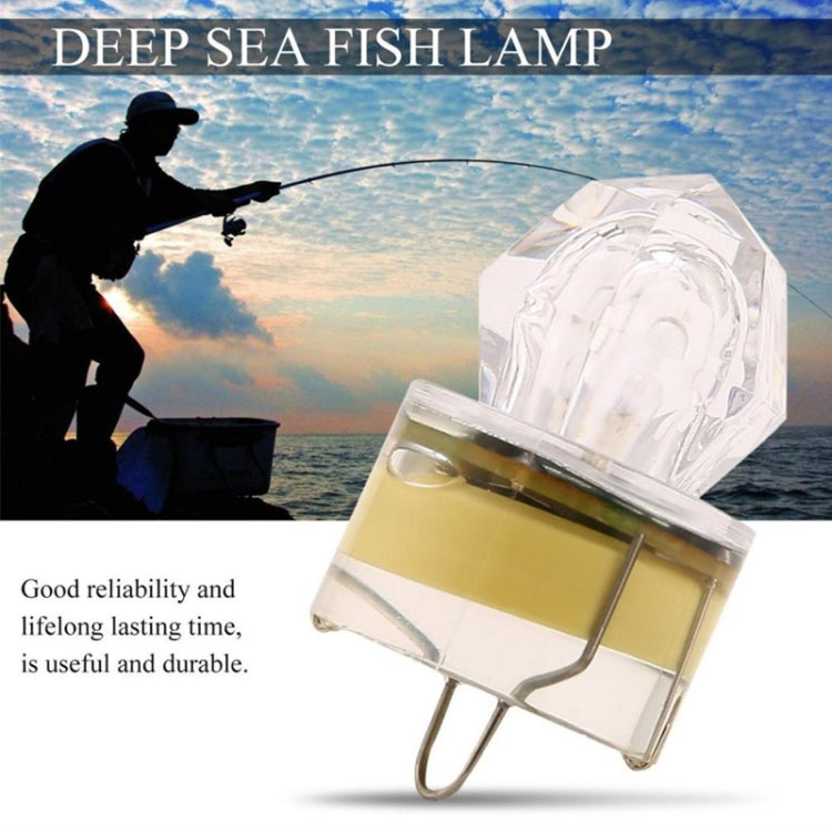 Deep Sea Night Fishing Diamond LED Flashing Light / Under Water Attract Fish Bait Lure Lamp (Random Color Delivery)