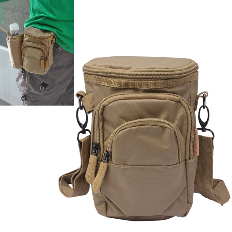 Multifunction Waist Bag / Shoulder Bag with Kettle Pocket(Khaki)