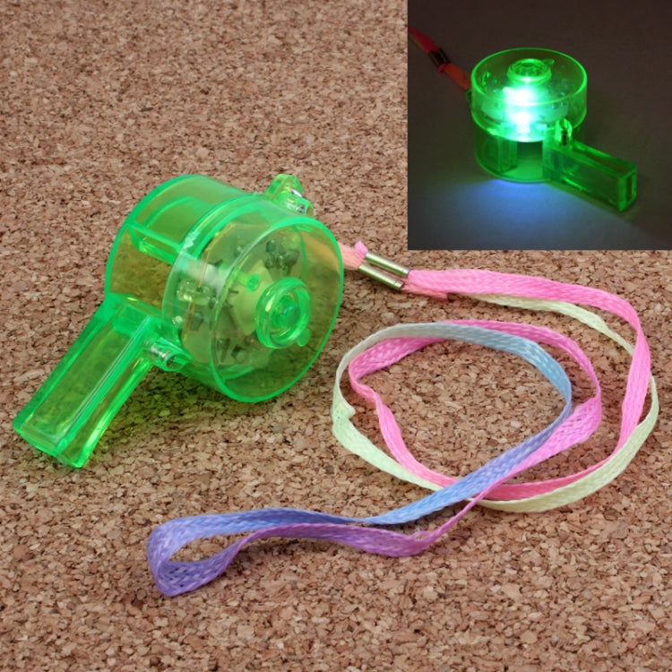 Stylish Flashing LED Light Whistle (Random Color Delivery)