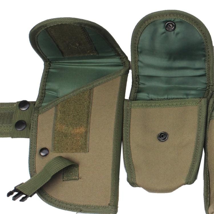 Multi-function Six Pockets Storage Waist Bag for Outdoor Activities(Army Green)