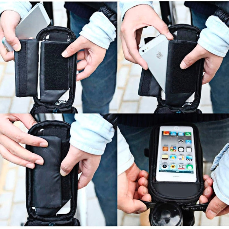 Outdoor Sports Cycling Riding Bicycle Bag & Stand for Cell phone, Screen Size: approx 13.7 x 9cm