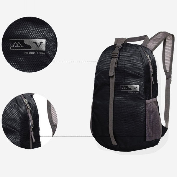 Fashion Nylon Waterproof Sports Folding Backpack