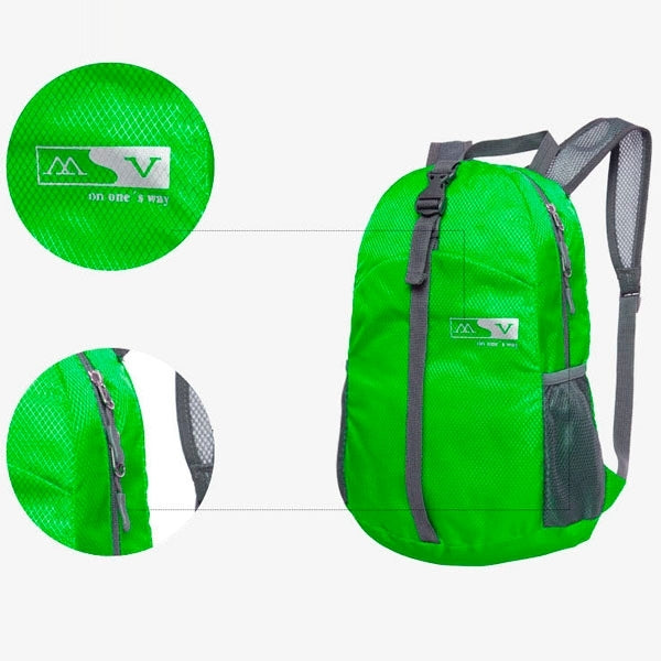 Fashion Nylon Waterproof Sports Folding Backpack