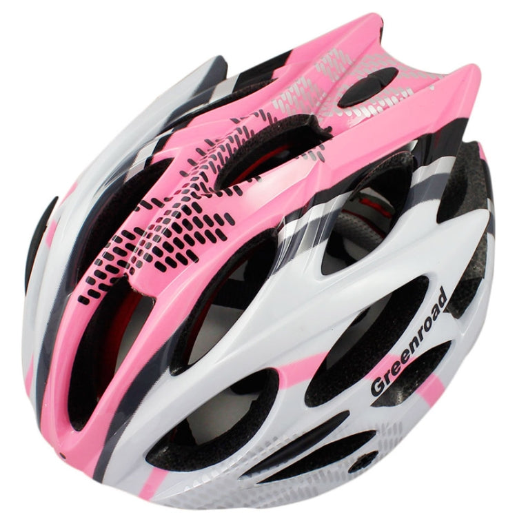 MTB / Greenroad Outdoor Bike Bicycle Cycling Helmet + Visor, LW-829(Pink)