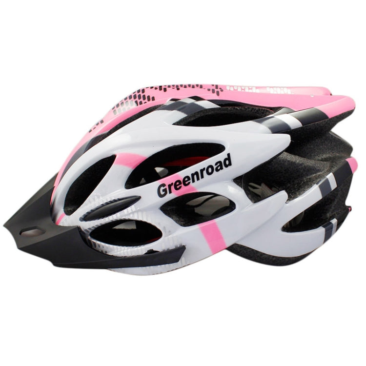 MTB / Greenroad Outdoor Bike Bicycle Cycling Helmet + Visor, LW-829(Pink)