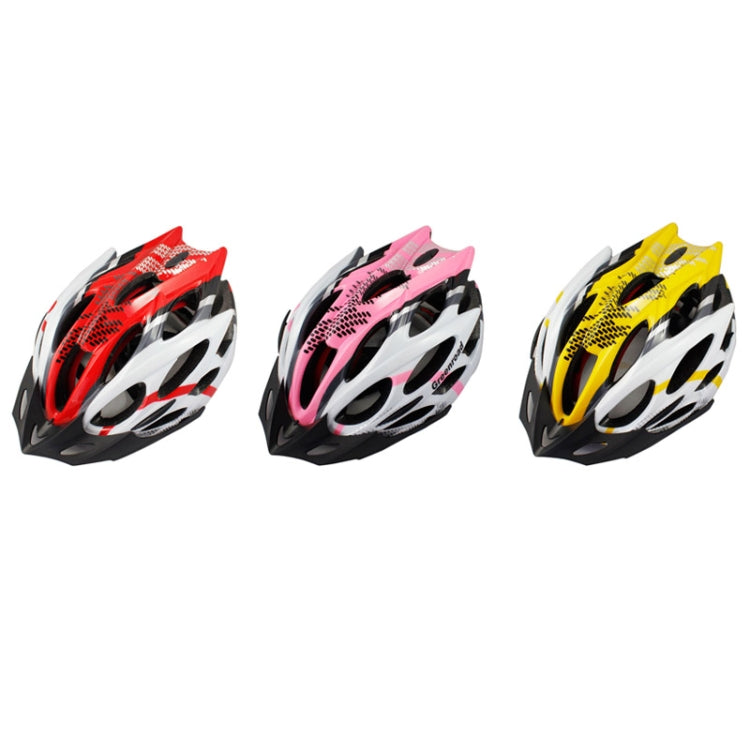 MTB / Greenroad Outdoor Bike Bicycle Cycling Helmet + Visor, LW-829(Pink)