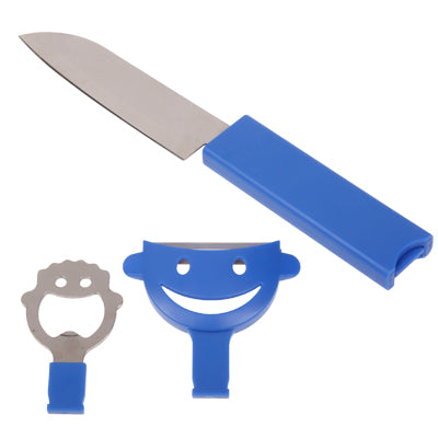 5-in-1 Magic Gentleman Knife Set Knife + Peeler + Bottle Opener + Cutting Board for Outdoor Picnic