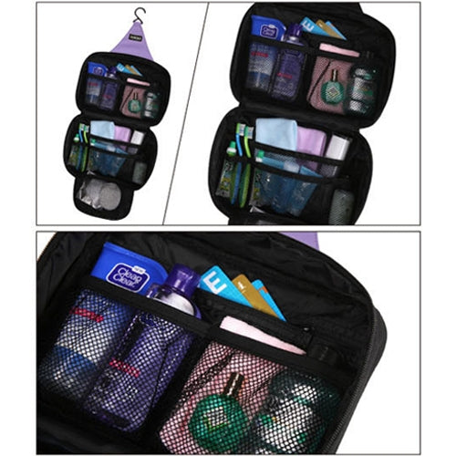 Multi Function Portable Storage Bag Wash Bag for Travel(Purple)