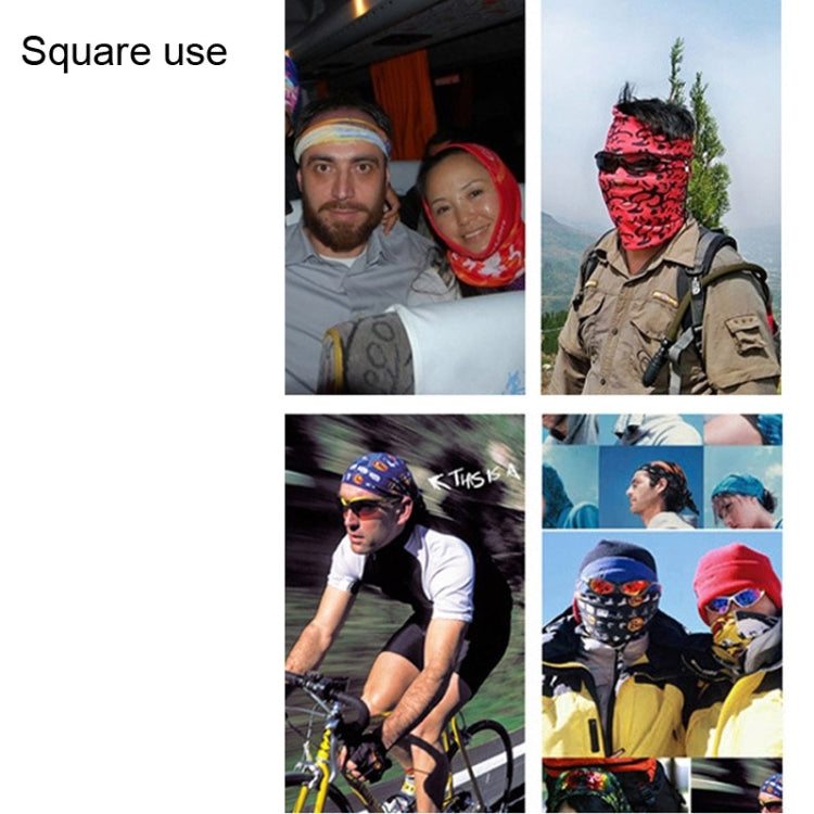 Outdoor Multifunctional Dustproof Windproof Face Towel Rectangular Scarf Visible Mask Hat