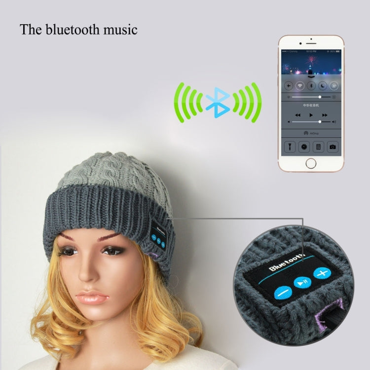 Bluetooth Headset Beanie Knitted Warm Winter Hat for iPhone 6 & 6s / iPhone 5 & 5S / iPhone 4 & 4S and Other Bluetooth Devices
