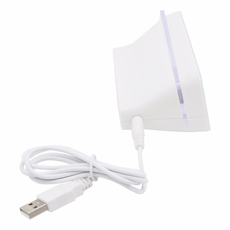 Multifunction LCD Digital Alarm Clock Thermometer + 4-Port USB HUB + Message Board with Blue or Green LCD backlight(White)