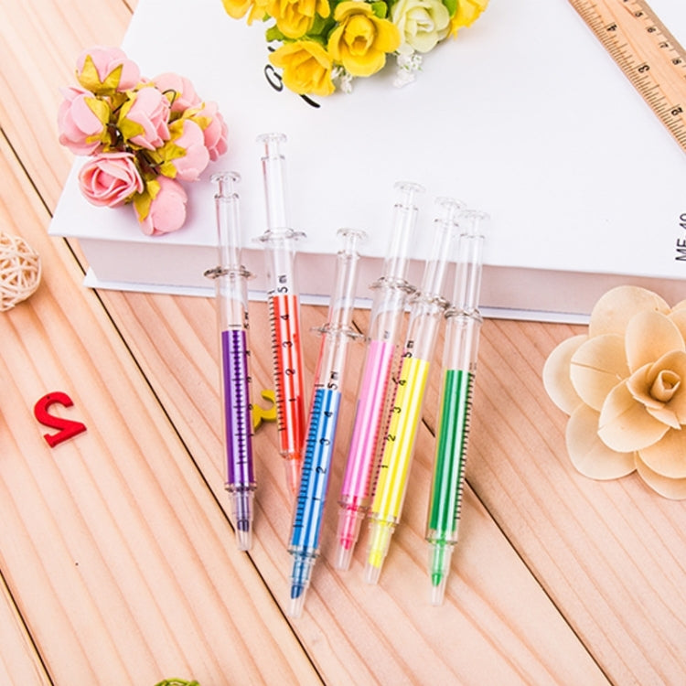 4 PCS Creative Needle Tubing Style Candy Color Fluorescent Marker Pen Watercolor Pen Marker Pen (Random Color Delivery)