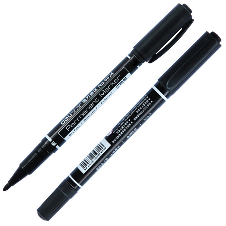 12 PCS Marker Pen Combo, Black Ink , No. 6824